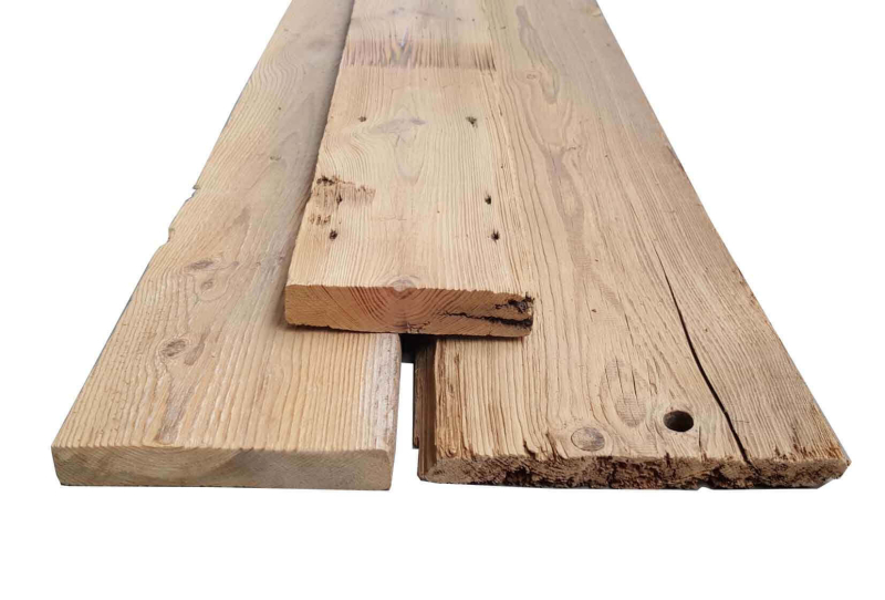 Barnwood planken Bruin - Ongezaagd - per m2 mix breedtes