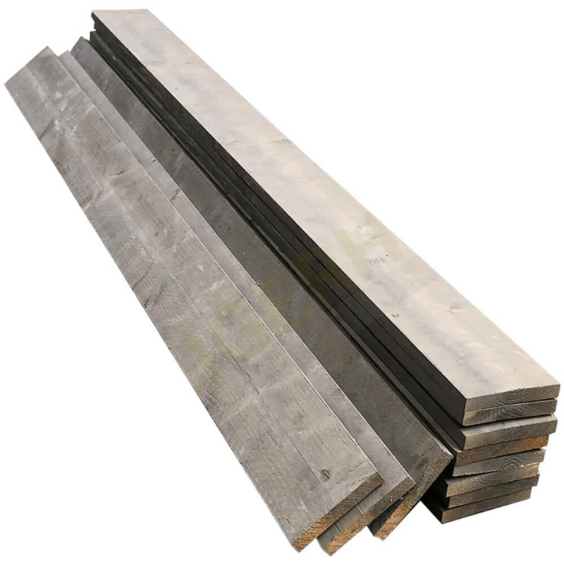 Steigerhout vintage grijs plank ca. 30 x 200 x 2500 mm