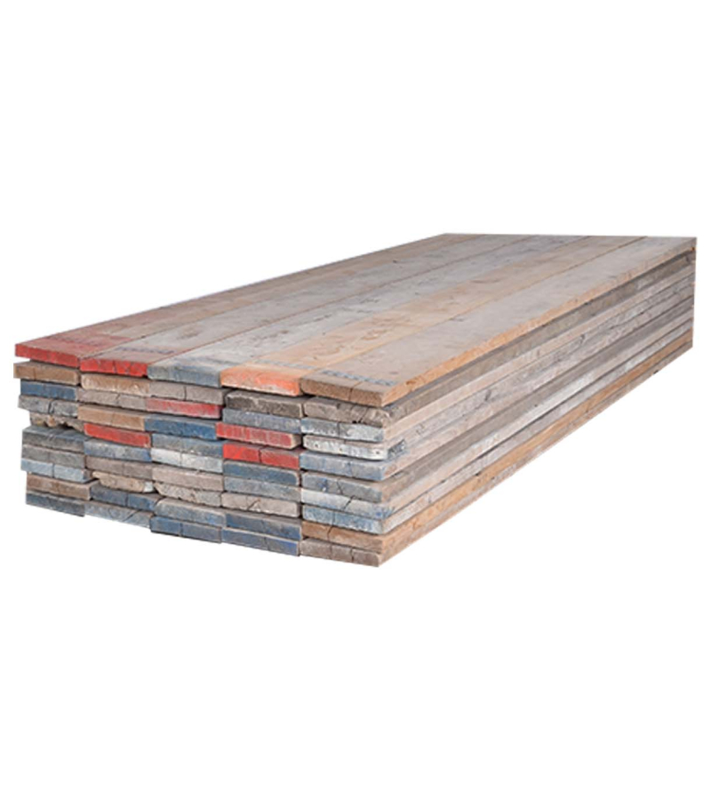 150 x Gebruikt steigerhout plank ca. 32 x 200 x 2500 mm