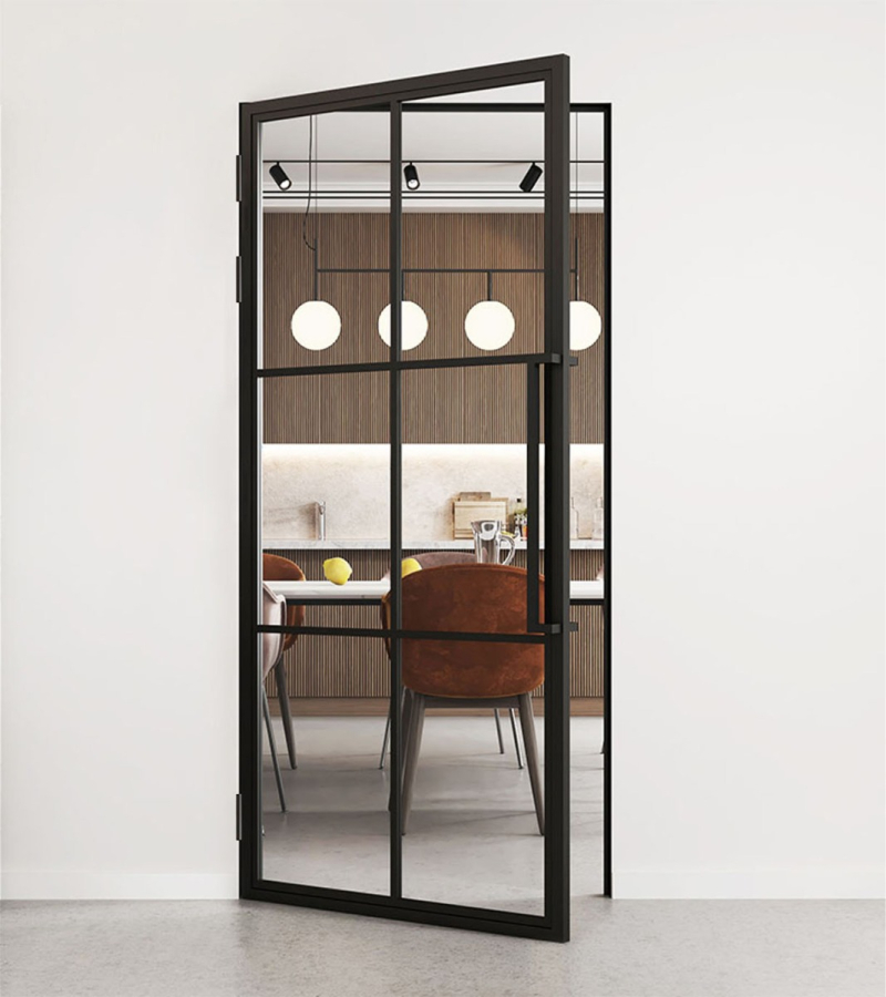 Binnendeur Staal en Glas 6 vaks Standaard Maten