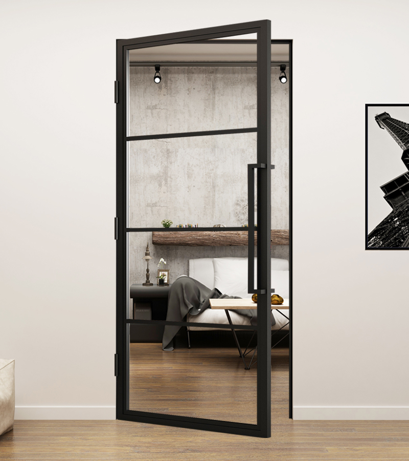 Binnendeur Staal en Glas 4 vaks Standaard Maten