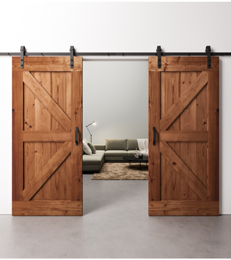 Dubbele Loftdeuren Steigerhout Vintage Bruin