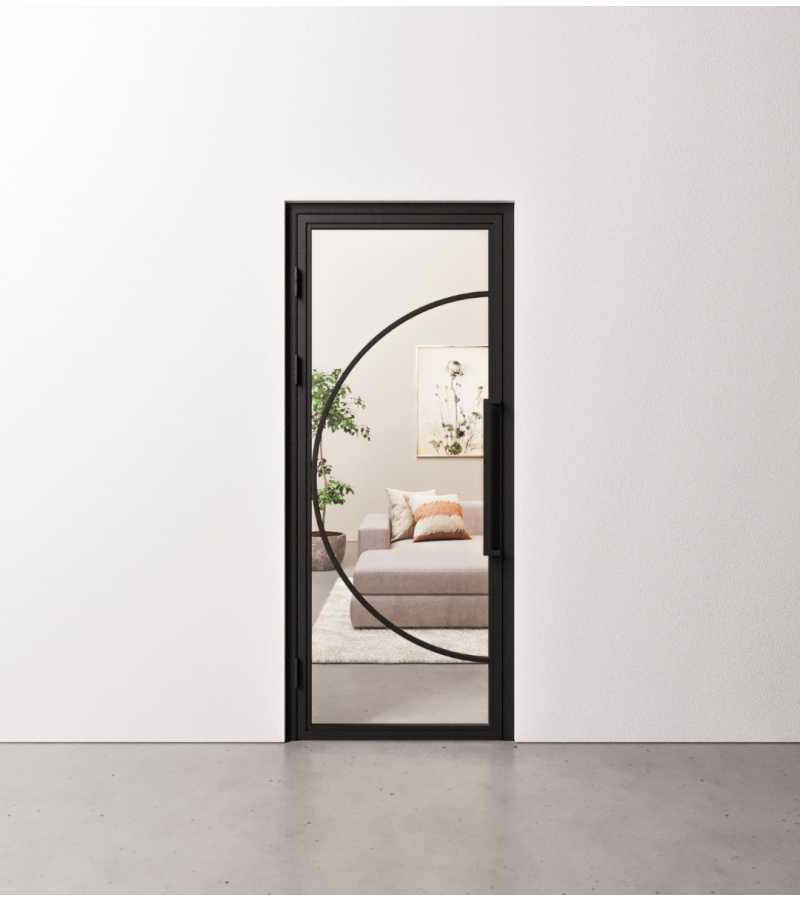 Binnendeur Staal en Glas 5 Round