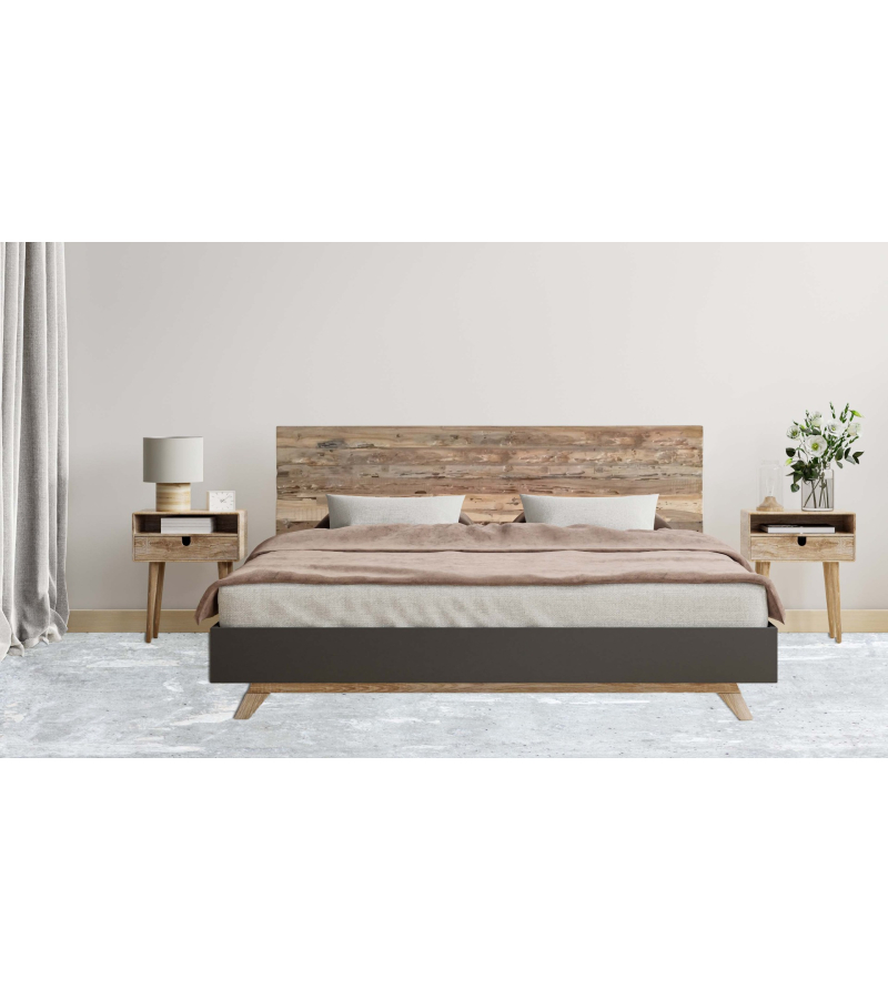 Teakhouten hoofdbord