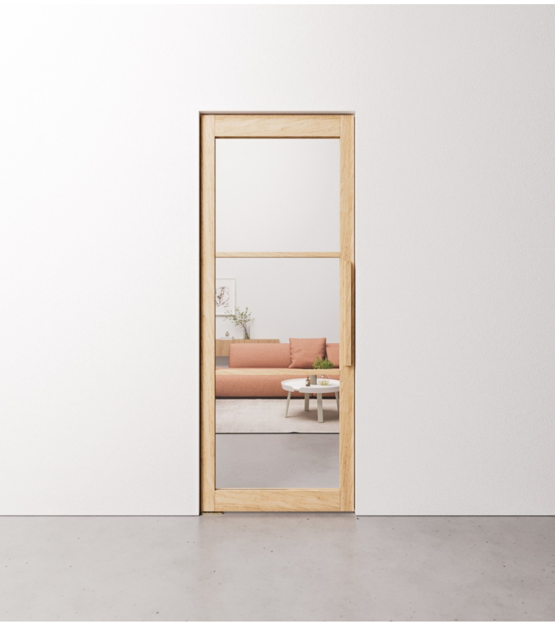 Eiken taatsdeur 3 vaks op maat gemaakt