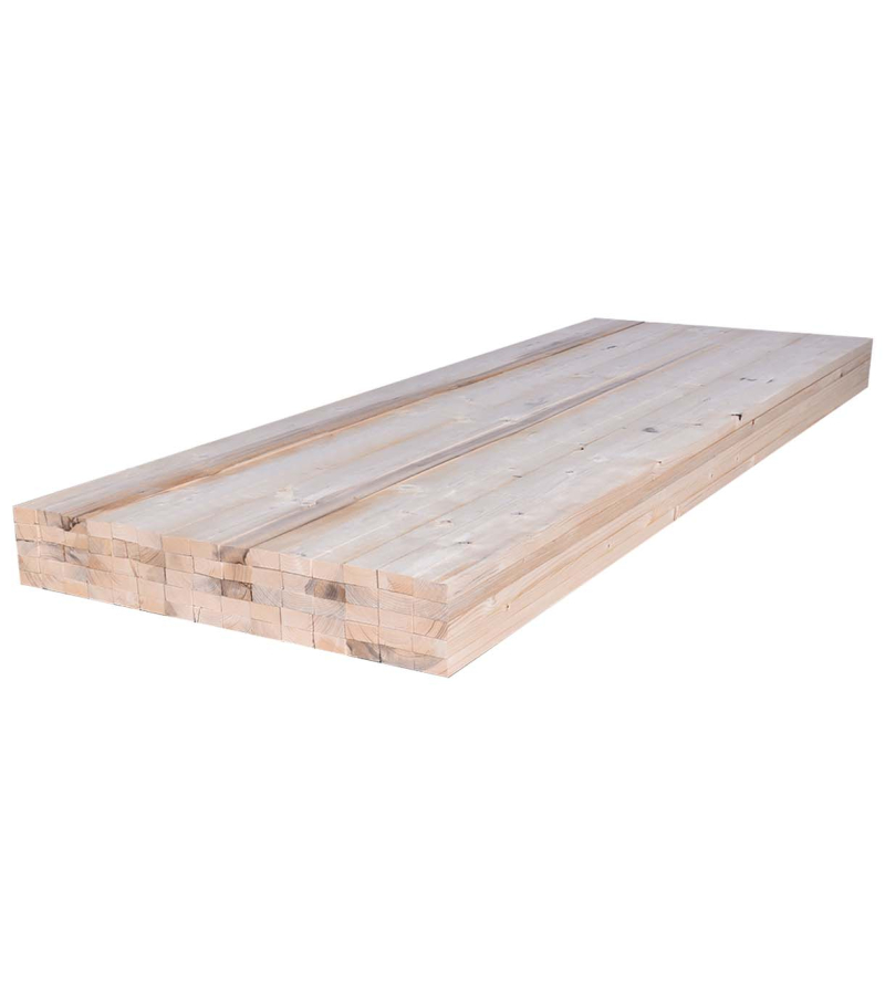 75 x Onbehandeld steigerhout lat ca. 30 x 60 x 2500 mm