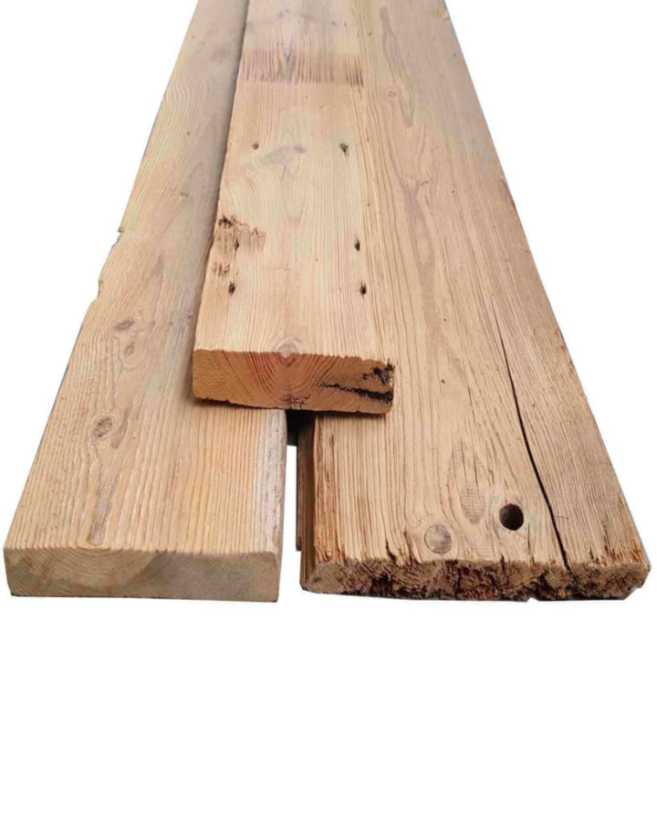 Barnwood Planken Bruin Ongezaagd