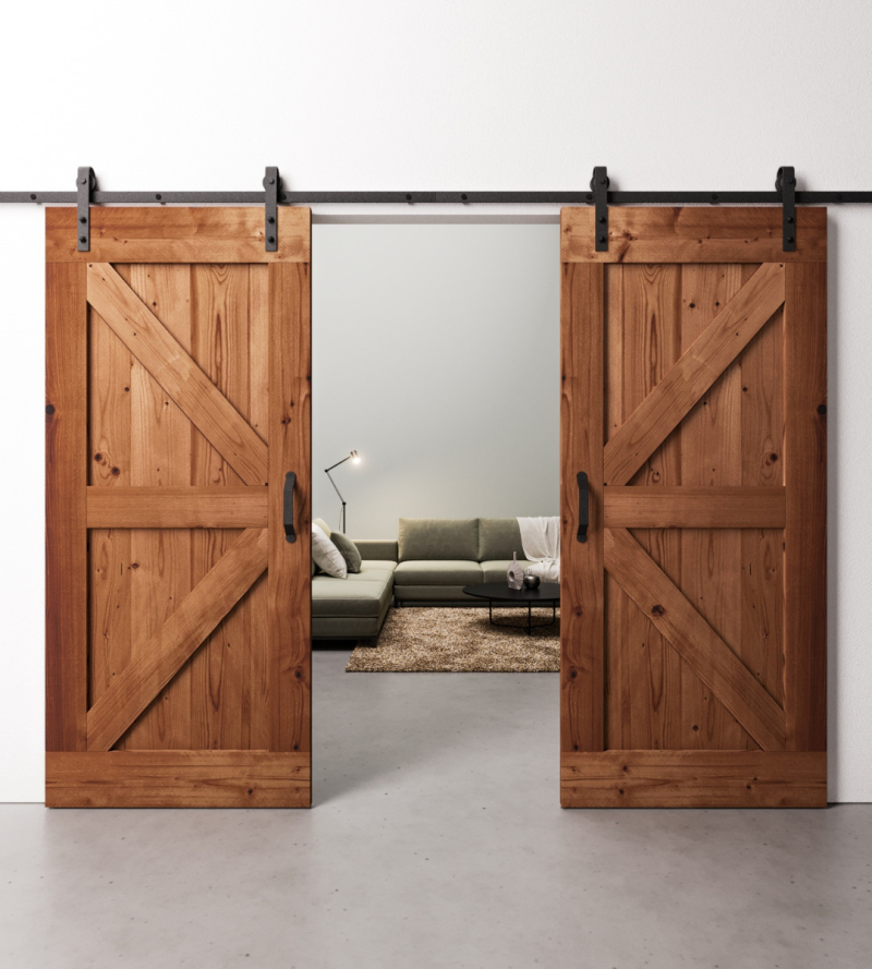 Dubbele Loftdeuren Steigerhout Vintage Bruin