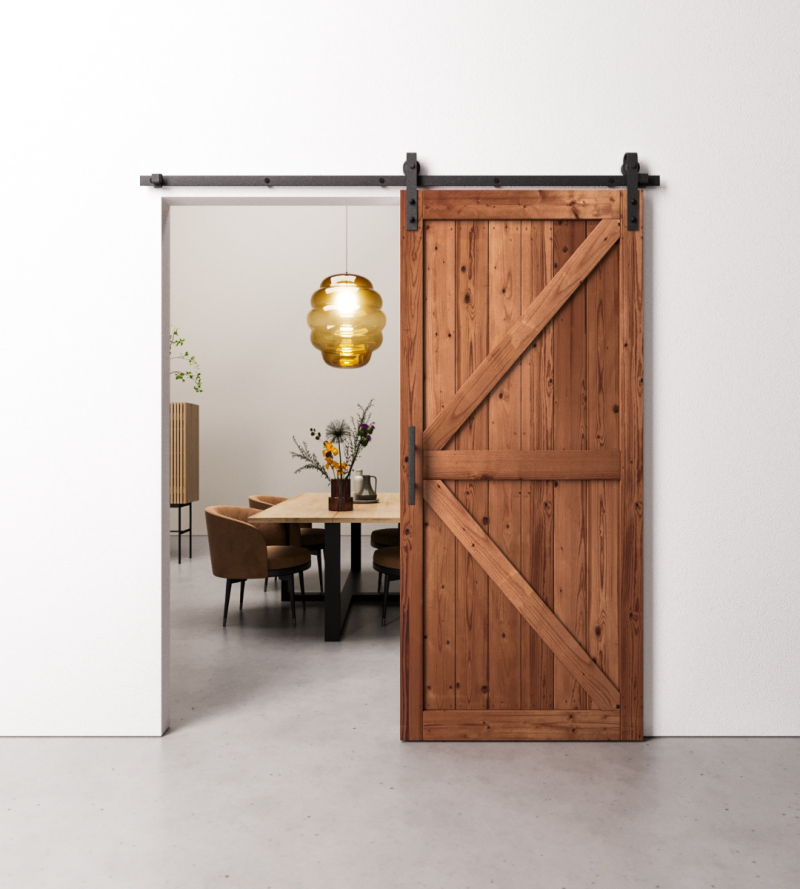 DIY houten deur in Vintage bruin 95x215 cm