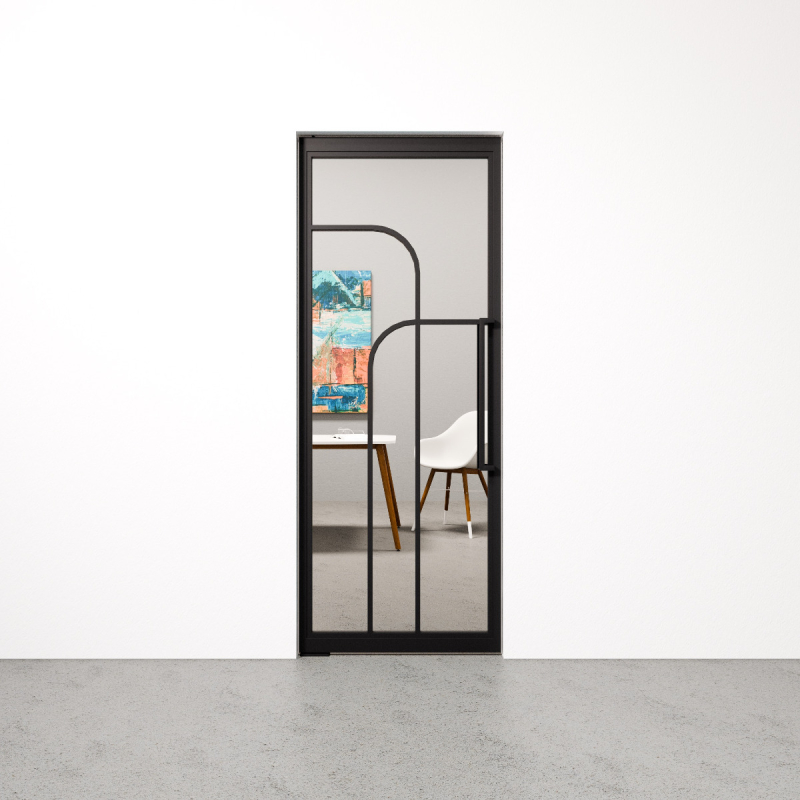 Taatsdeur Double Arc zwart