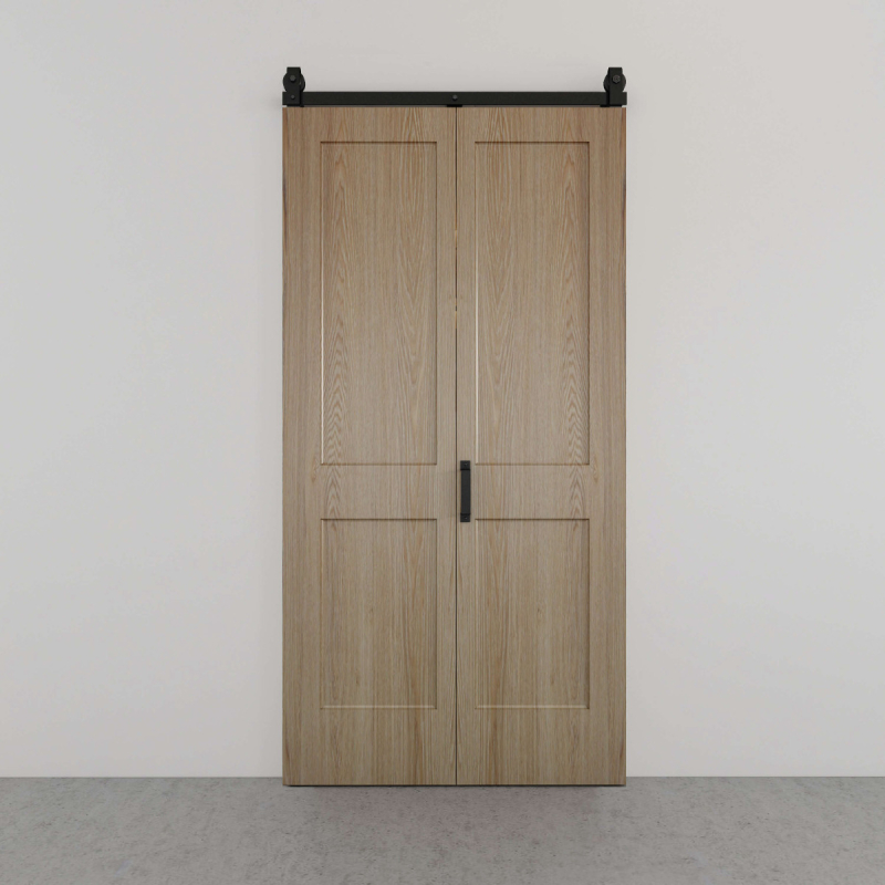 Complete vouwdeurenset - eiken naturel