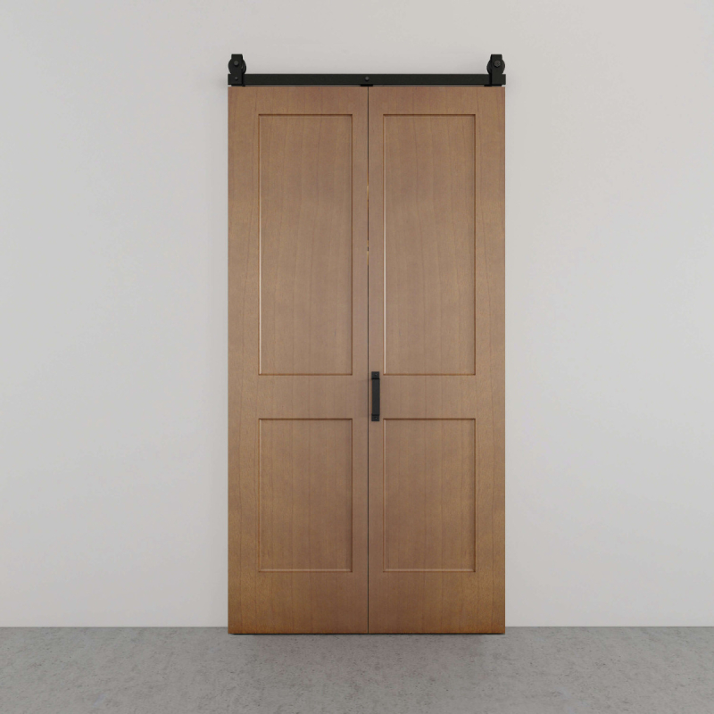 Complete vouwdeurenset - eiken geolied