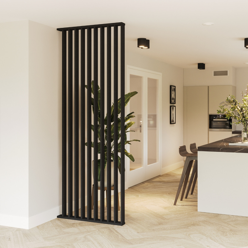 UNOVIAⓇ Roomdivider PET Vilt Black