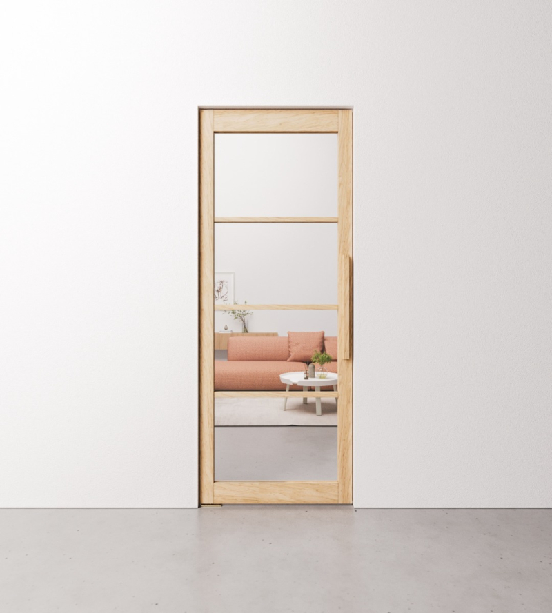 Eiken taatsdeur 4 vaks in standaard maten