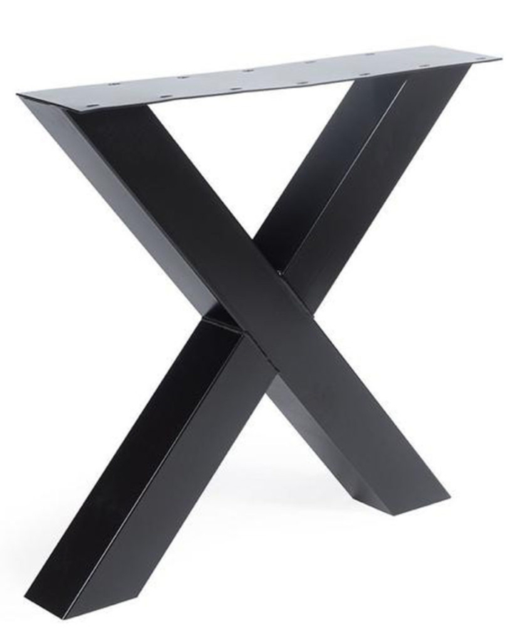 Tafelpoot Staal X-model